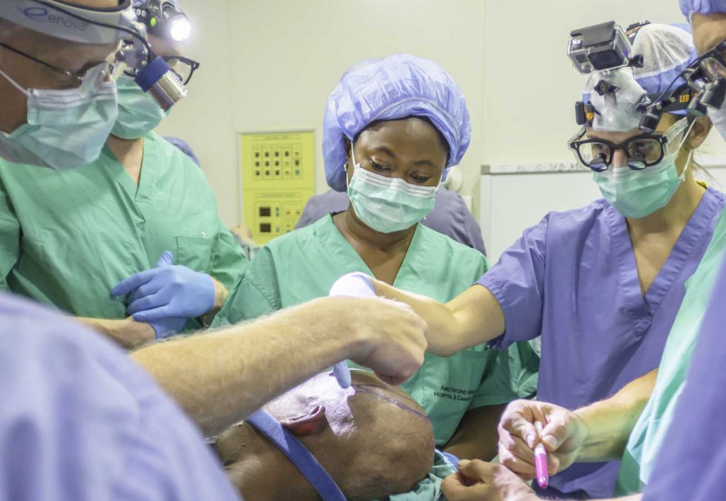 neurosurgeons operating